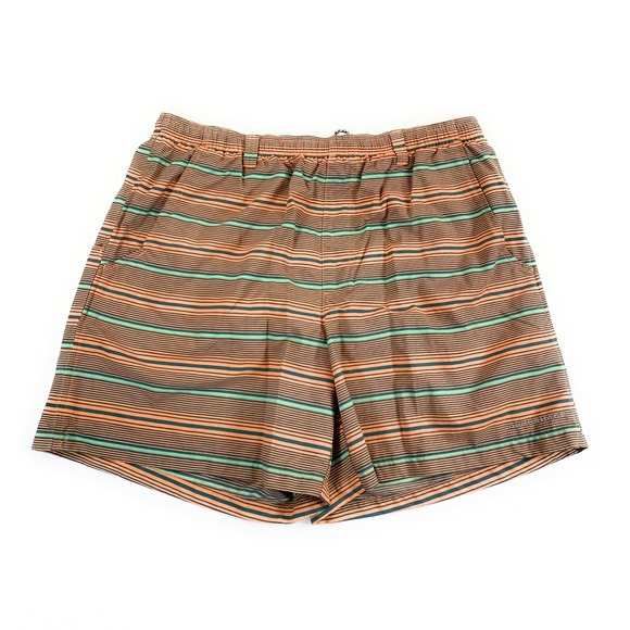 Columbia PFG Men's Backcast Water‎ Shorts 100% Nylon Fishing Orange Stripe Large - Picture 1 of 12